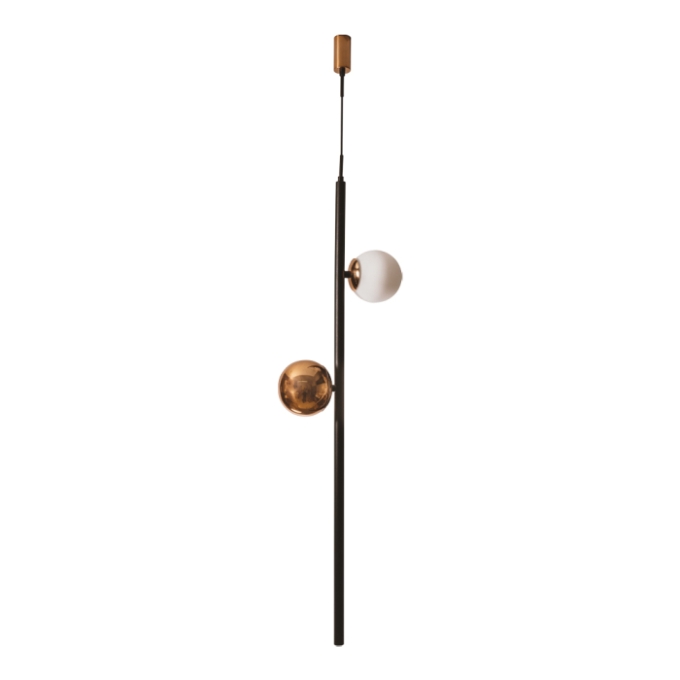 Pendente Usina Organic Vertical Globo por Waldir Junior 1L G9 Ø290X1000mm 51030