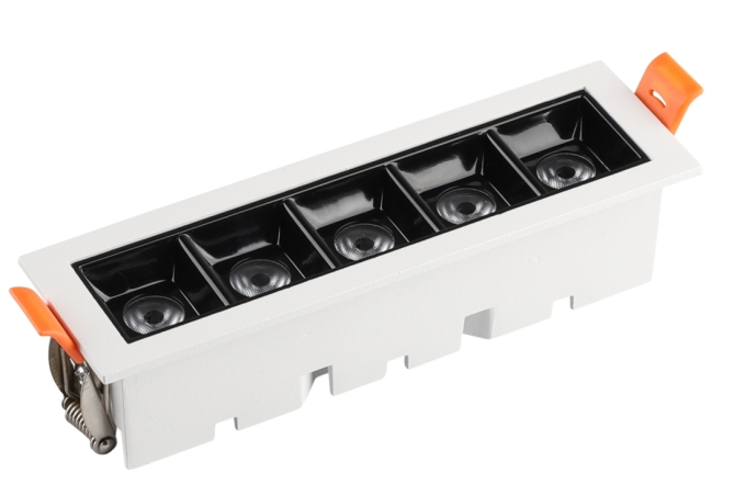 Embutido Alpertone Downlight Durell Dimerizável 10 watts IRC90  Branco e Preto 148x45x33mm 011313/011494