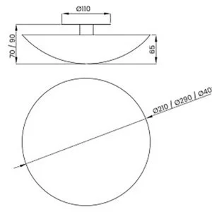 Arandela Usina Eclipse 2L G9 Ø190X70mm 239/20
