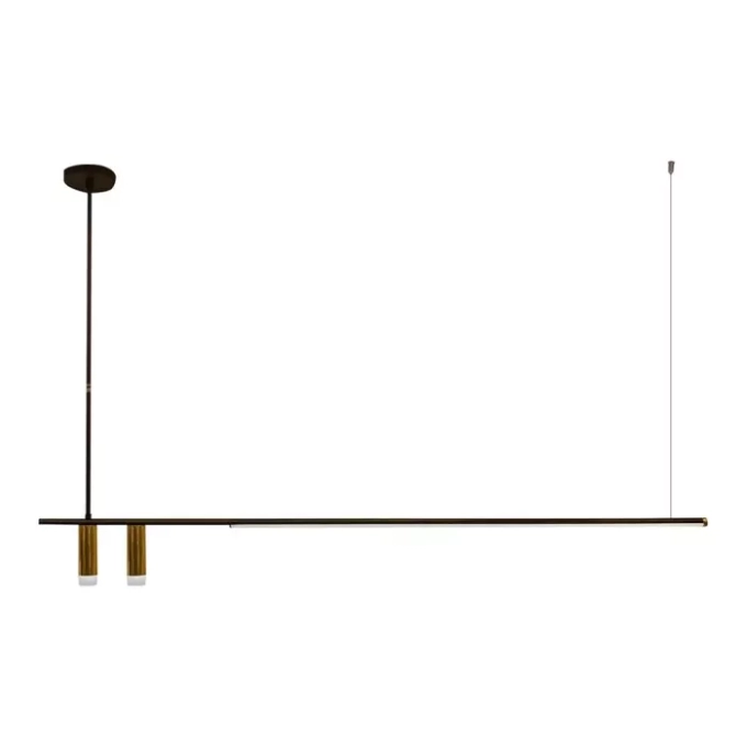 Pendente Usina Let 2 Focos 37 watts Bivolt 618X115X1504mm 19770/1500LED