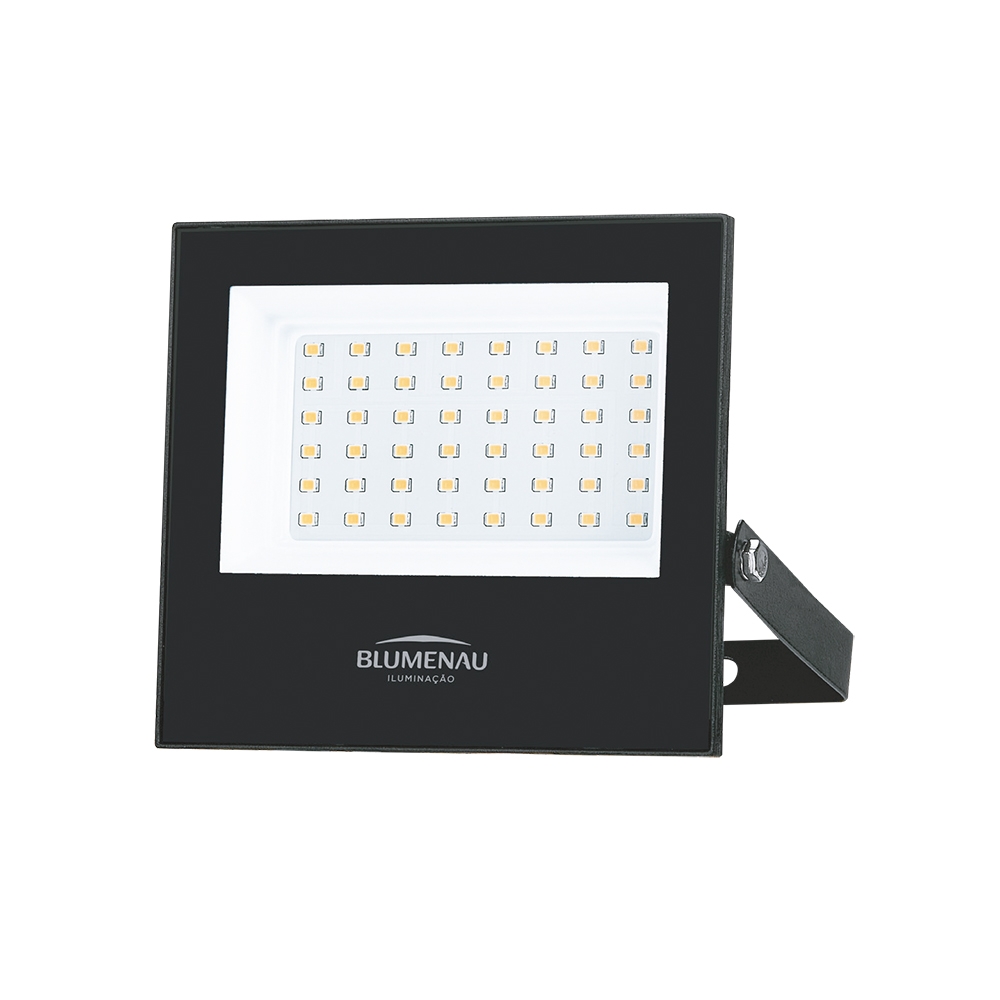 Refletor Led Blumenau Play 50 watts 3000K IP66 Alumínio Bivolt 78503000