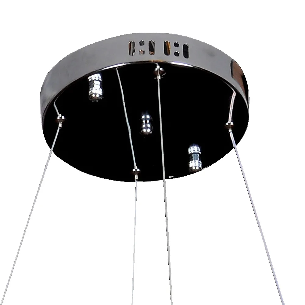 Pendente Bella Orbit Cristal e Metal Cromado e Transparente 30 watts 3000K Ø620x35mm ID009C