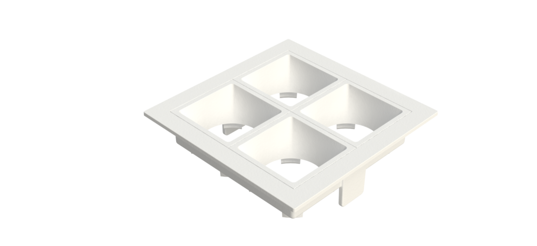 Embutido Fixo Moon Linea 4L Mini Dicróica Branco 92x92mm 1061525