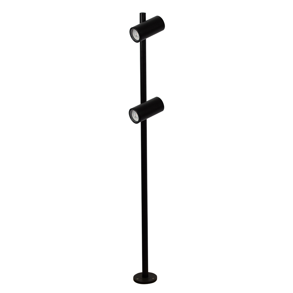 Poste Germany Guben Alumínio Preto 2L Dicróica Ø100x1100mm 35220410-16