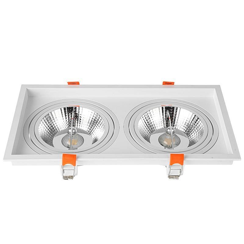 Spot Embutir Nordecor Loyo 2L AR111 Branco 295x160x15mm 6930