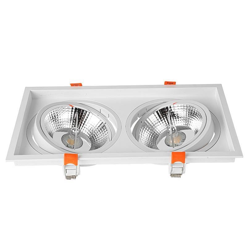 Spot Embutir Nordecor Loyo 2L AR111 Branco 295x160x15mm 6930