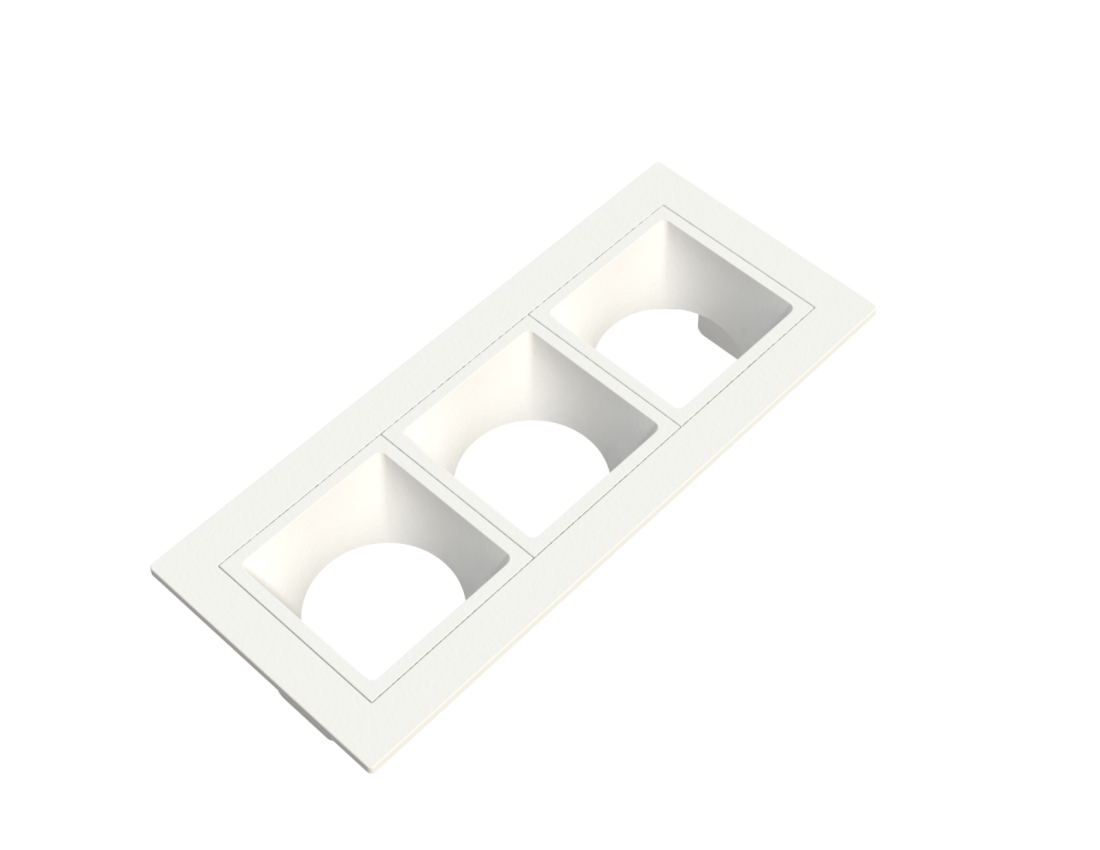 Embutido Fixo Moon Linea 3L Mini Dicróica Branco 130x55mm 1061519