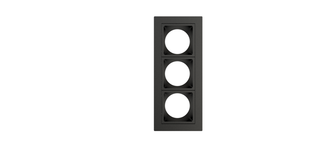Embutido Fixo Moon Linea 3L Mini Dicróica Preto 130x55mm 1061520