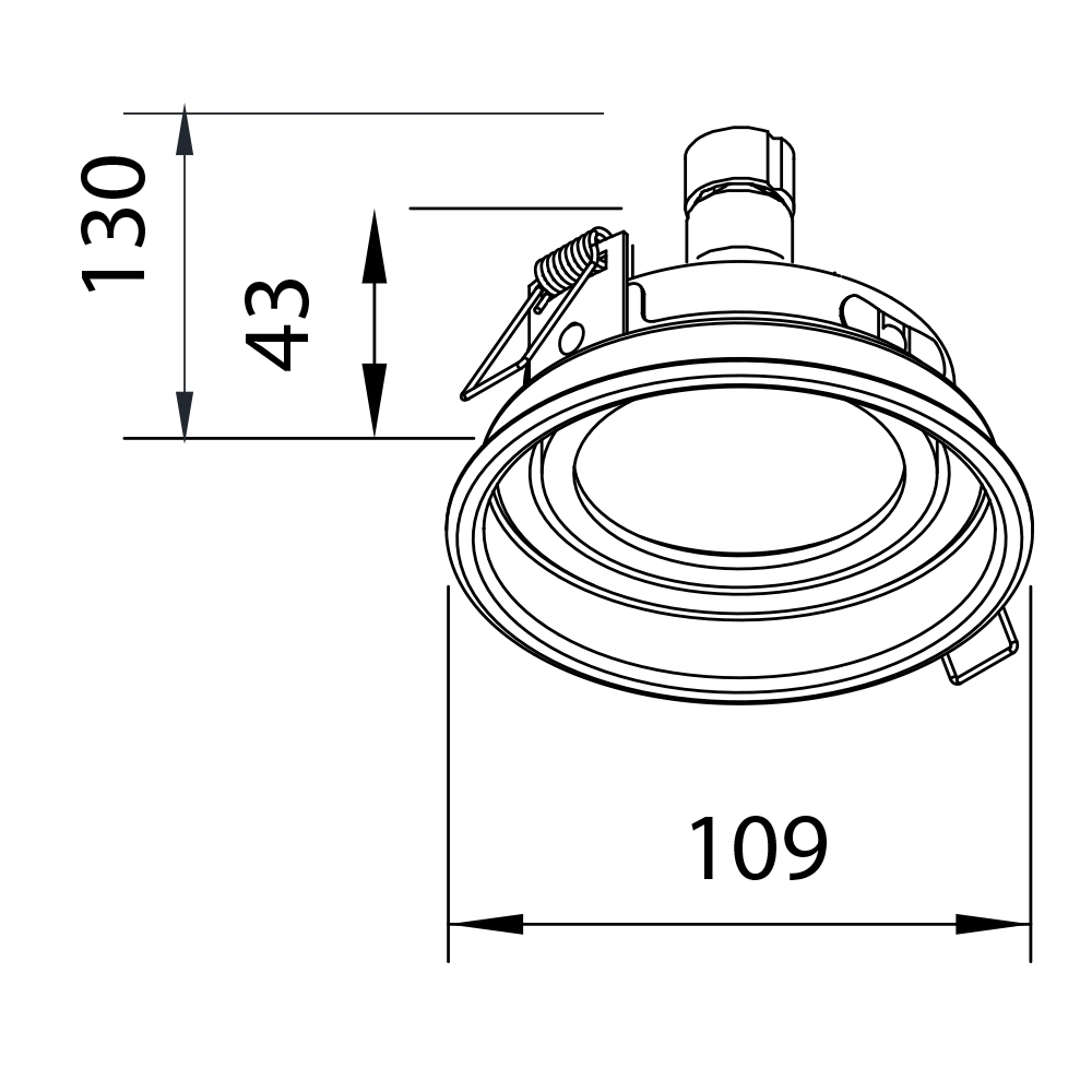 Embutido Micro Borda Newline Imo Redondo 1L AR70 Ø109x130mm SIN70231
