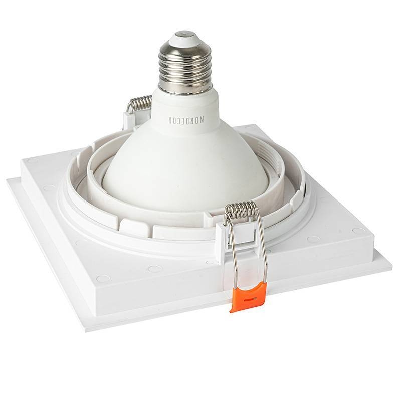Spot Embutir Nordecor Loyo 1L PAR30 Branco 160x160x15mm 6832