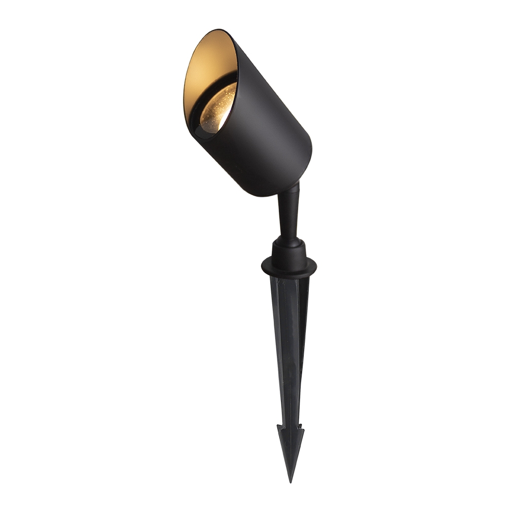 Espeto Blumenau Duren Preto 1L MR16 (Dicróica) IP65 Ø60x346mm 12070016