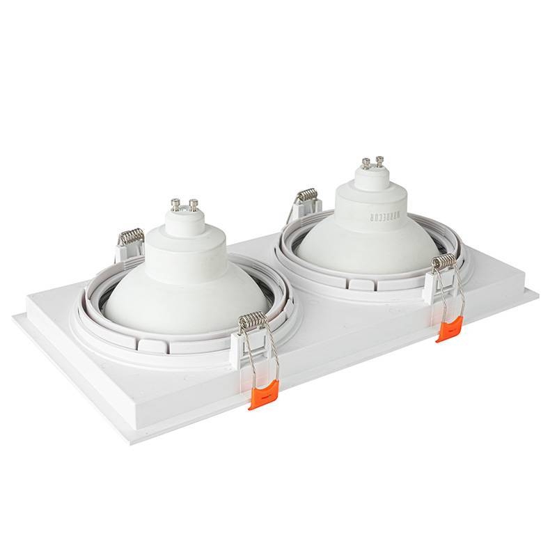 Spot Embutir Nordecor Loyo 2L AR111 Branco 295x160x15mm 6930