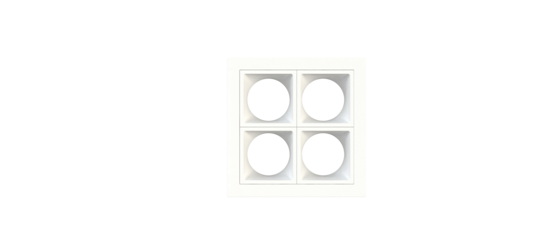 Embutido Fixo Moon Linea 4L Mini Dicróica Branco 92x92mm 1061525