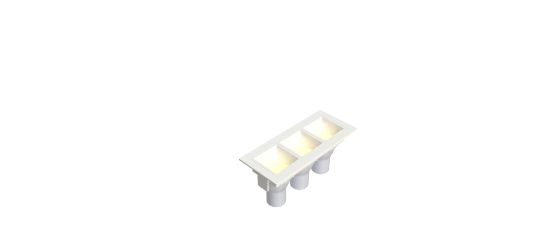 Embutido Fixo Moon Linea 3L Mini Dicróica Branco 130x55mm 1061519