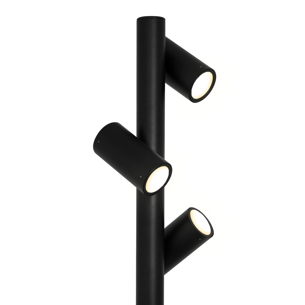 Poste Germany Guben Alumínio Preto 3L E27 Ø200x2500mm 35400420-16