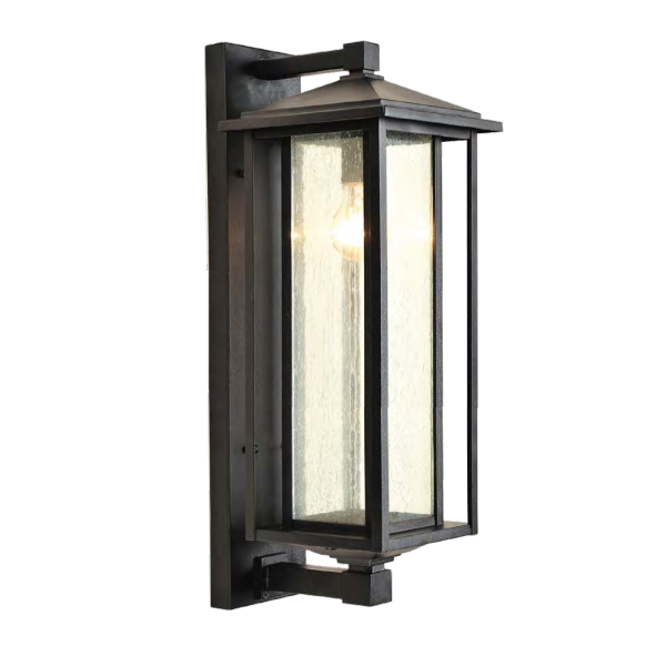 Arandela Lighting Store Colonial Alumínio Fundido e Vidro Pontilhado 1L E27 176x196x490mm LO-1447