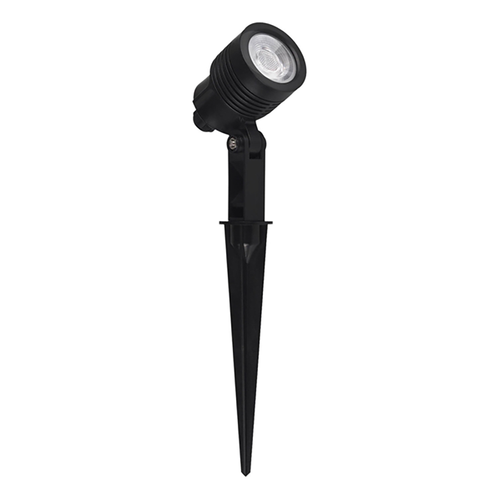 Espeto Jardim Germany Clear LED 6 watt 3000K 38° IP65 Bivolt Preto Ø55x270mm 12086316