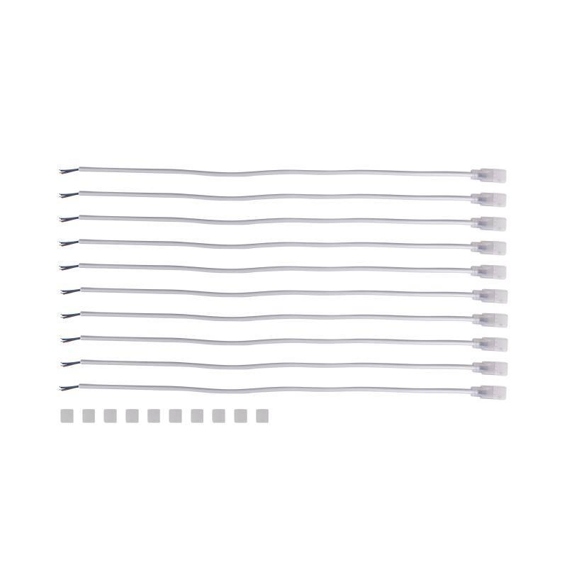Conector para Fita de LED 120 leds Siliconada Nordecor 8A (7250/7251/7252/7253/7254/7255) Kit com 10 Unidades 7256