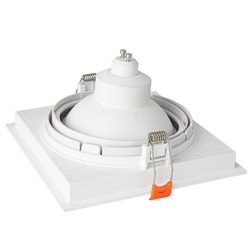 Spot Embutir Nordecor Loyo 1L AR111 Branco 160x160x15mm 6840
