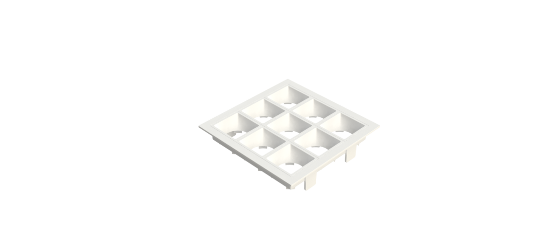 Embutido Fixo Moon Linea 9L Mini Dicróica Branco 130x130mm 10615298