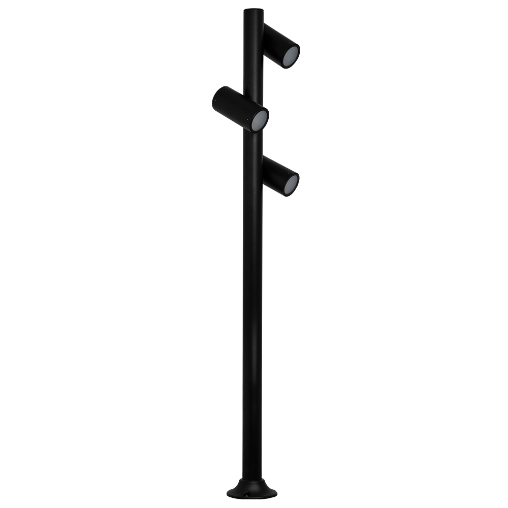 Poste Germany Guben Alumínio Preto 3L E27 Ø200x2500mm 35400420-16