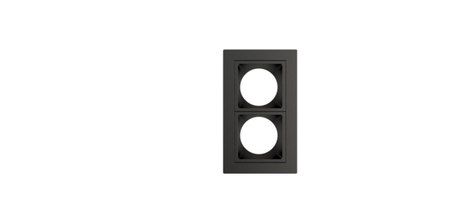 Embutido Fixo Moon Linea 2L Mini Dicróica Preto 92x55mm 1061517