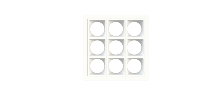 Embutido Fixo Moon Linea 9L Mini Dicróica Branco 130x130mm 10615298