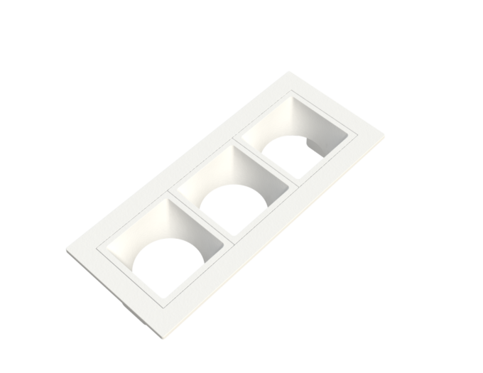 Embutido Fixo Moon Linea 3L Mini Dicróica Branco 130x55mm 1061519