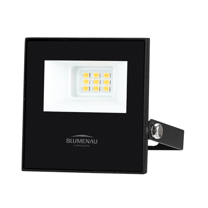 Refletor Led Blumenau Play 10 watts 3000K IP66 Alumínio Bivolt 78103000