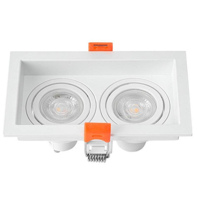 Spot Embutir Nordecor Loyo 2L Mini Dicroica MR11 Branco 122x72x15mm 6912