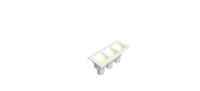 Embutido Fixo Moon Linea 3L Mini Dicróica Branco 130x55mm 1061519