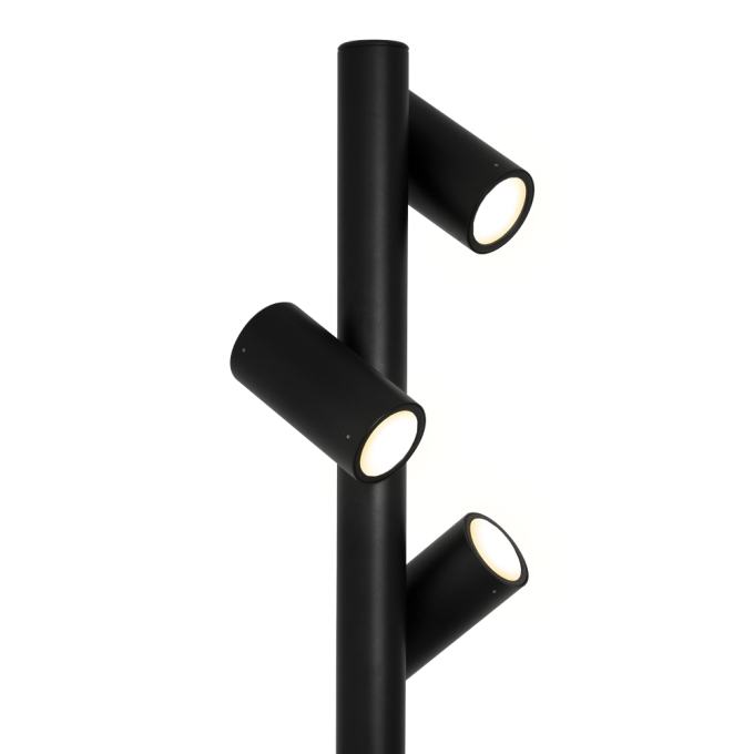 Poste Germany Guben Alumínio Preto 3L E27 Ø200x2500mm 35400420-16