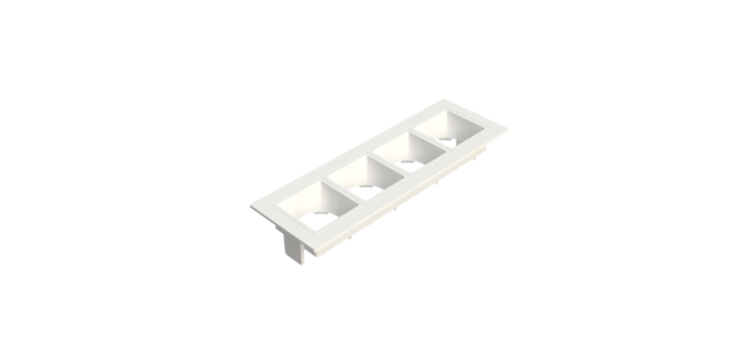 Embutido Fixo Moon Linea 4L Mini Dicróica Branco 166x55mm 1061522