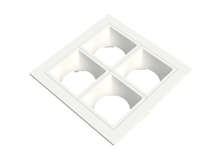 Embutido Fixo Moon Linea 4L Mini Dicróica Branco 92x92mm 1061525