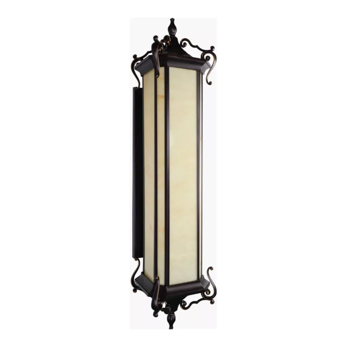 Arandela Lighting Store Alumínio Fundido e Policarbonato Marmorizado 1L T8 600mm 200x275x980mm LO-1431