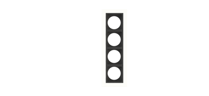 Embutido Fixo Moon Linea 4L Mini Dicróica Branco com Fundo Preto 166x55mm 1061524