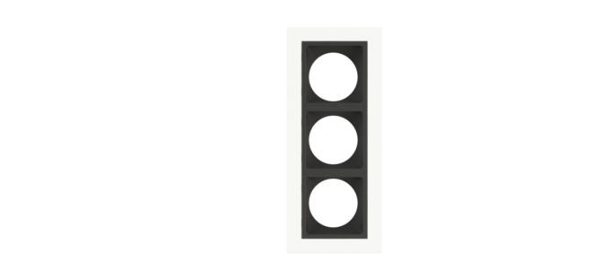 Embutido Fixo Moon Linea 3L Mini Dicróica Branco com Fundo Preto 130x55mm 1061521