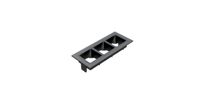 Embutido Fixo Moon Linea 3L Mini Dicróica Preto 130x55mm 1061520