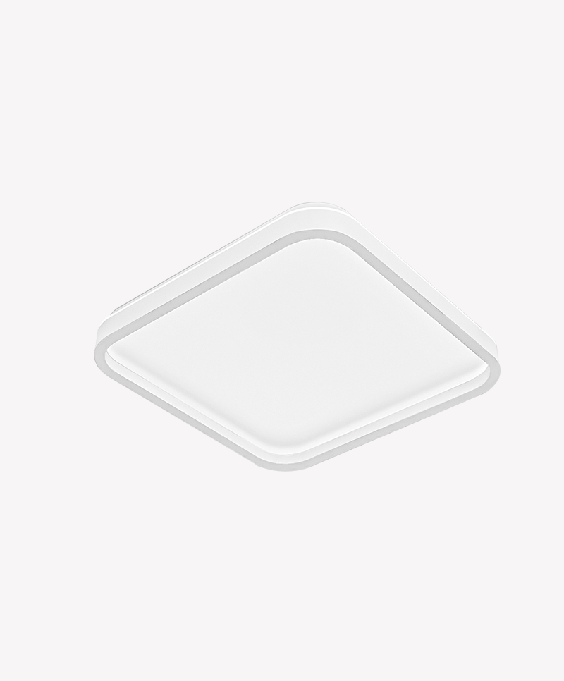 Plafon Opus Halo Cristal Branco 56 watts 3000K 4000K 6500K Bivolt 400x400mm OPS 88668