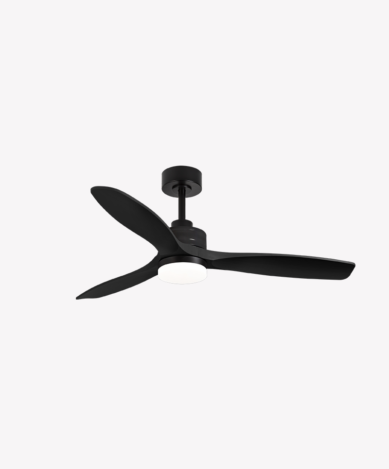Ventilador Opus Air Havana Preto 48 watts 3000K/4000K/6500K Ø1321mm IP20 120° Bivolt OPS 88811