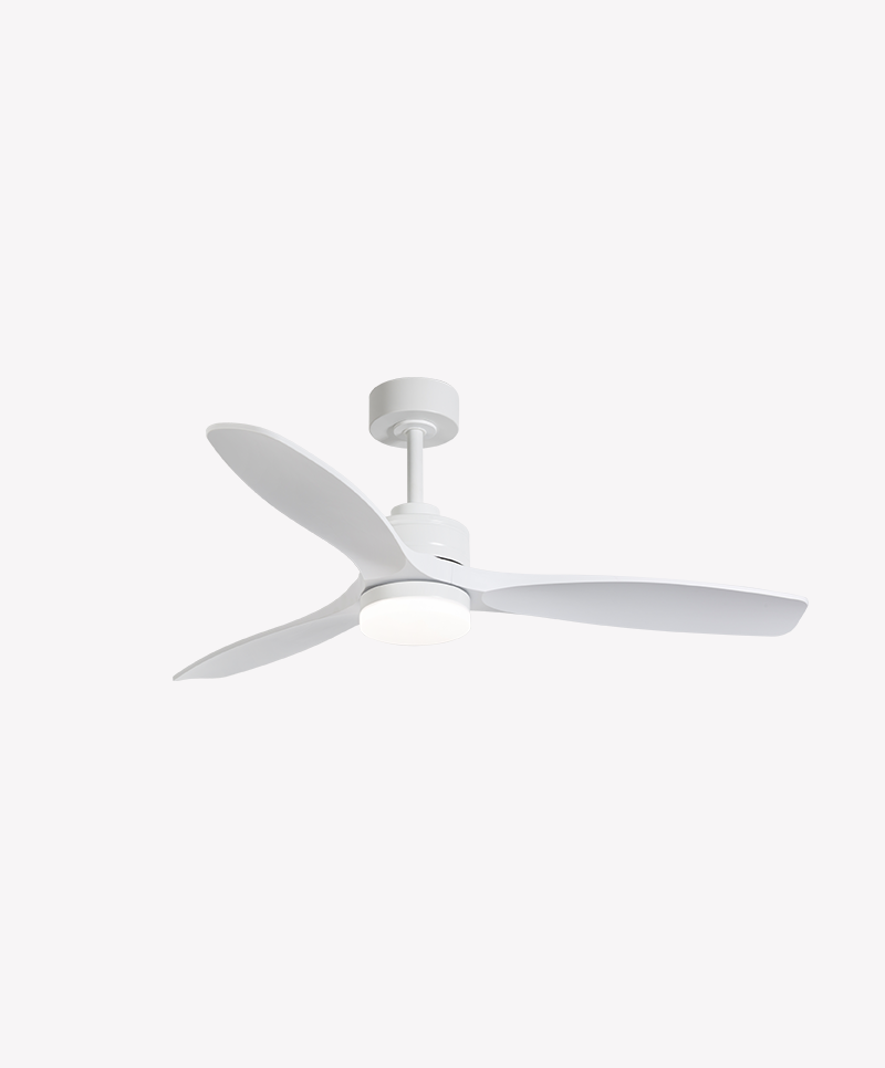 Ventilador Opus Air Havana Branco 48 watts 3000K/4000K/6500K Ø1321mm IP20 120° Bivolt OPS 88804
