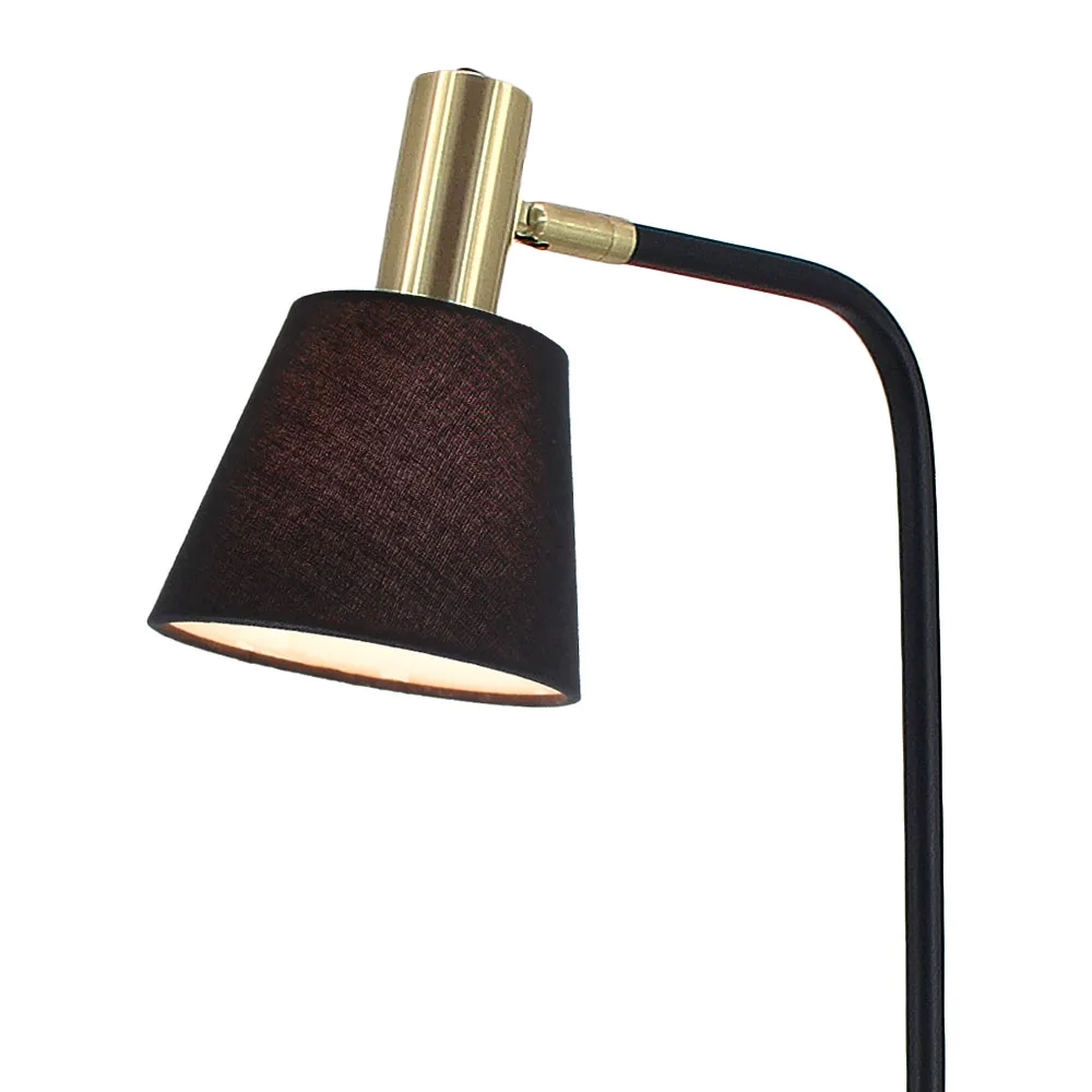 Luminária de Piso Bella Pipe Dourado e Preto 1L E14 Ø120x1390mm ME003