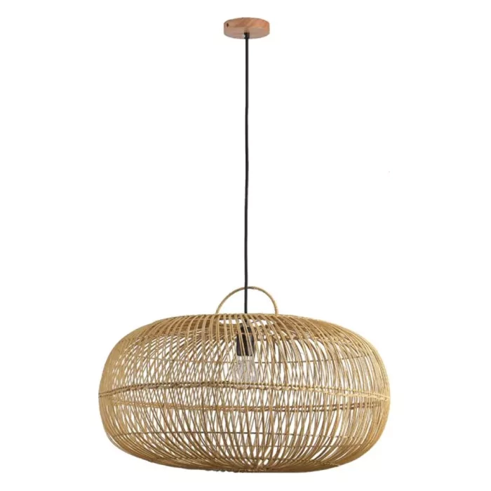 Pendente Skylight Ôtaki Rattan 1L E27 Ø600mm Cabo 3 metros SKY-4046M
