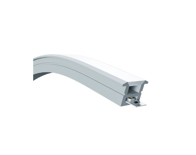 Perfil de Embutir Alpertone Flexível com Aba Curva Vertical 10 watts 4000K 24V IP20 Branco 18x12mm (Venda por Metro) 0266