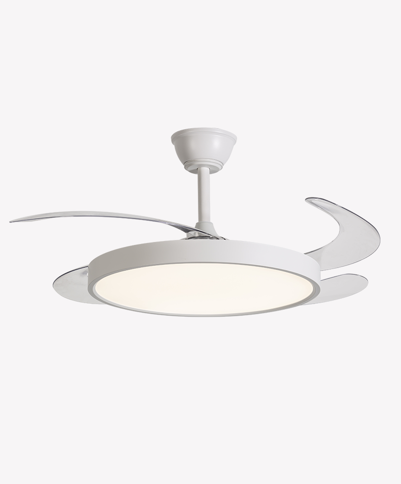 Ventilador Retrátil Branco Opus Air Base 60W 3000K/4000K/6500K Ø460mm IP20 120° Bivolt OPS 88286