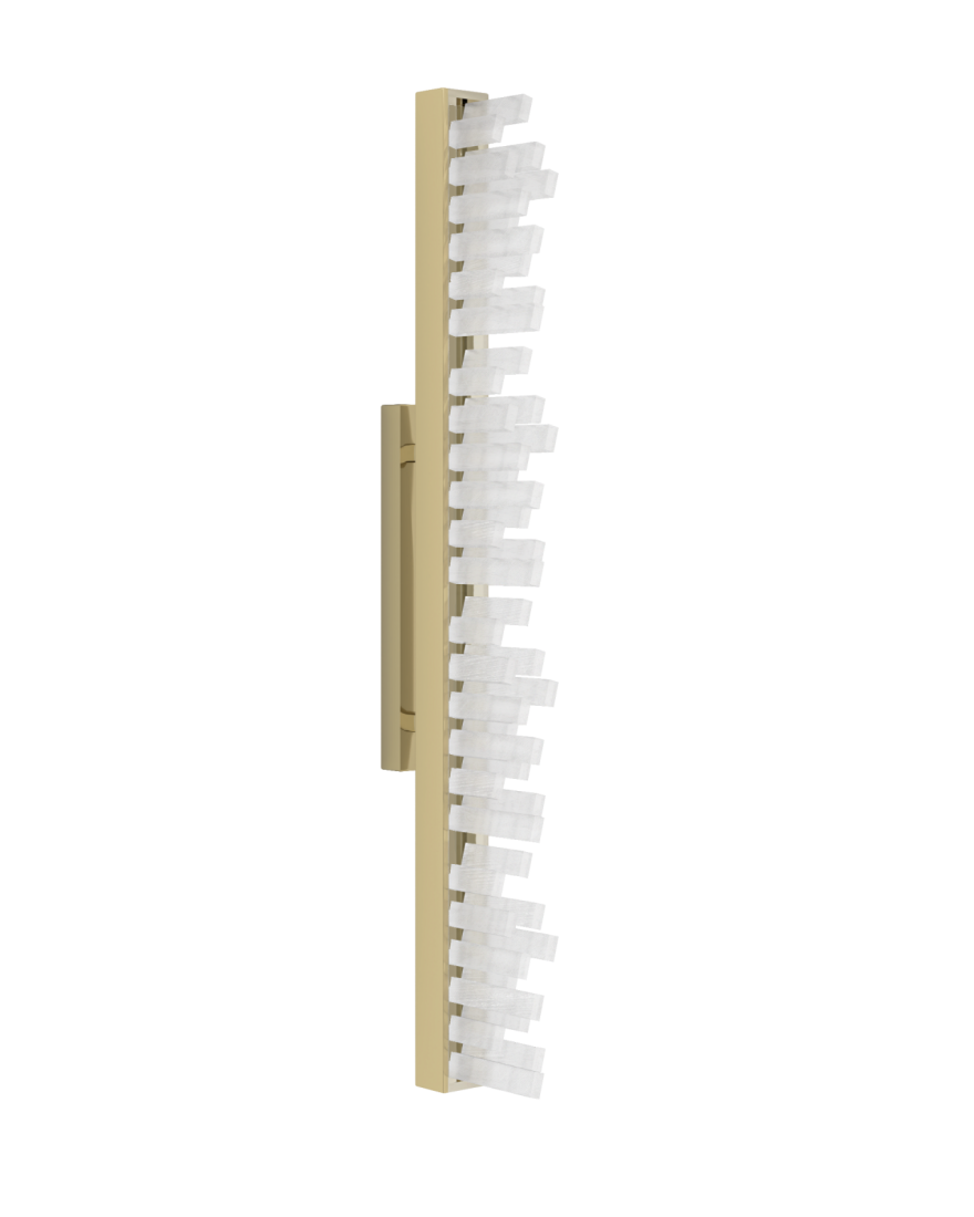 Arandela Dna Lustres Kaleo Felsen Linear Cristal de Rocha 18 watts 2700K 600mm  ROCHA-ARA-SL-LIN60