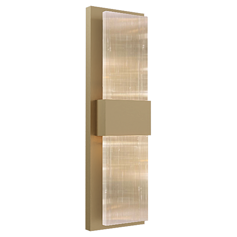Arandela Dna Lustres Felsen Cristal de Rocha 4 watts 2700K 100x400mm ROCHA-ARA-PL-2