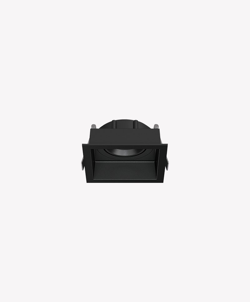 Spot Microborda Opus LED Genesis MR16 Alumínio Preto 90x90x35mm OPS 89856