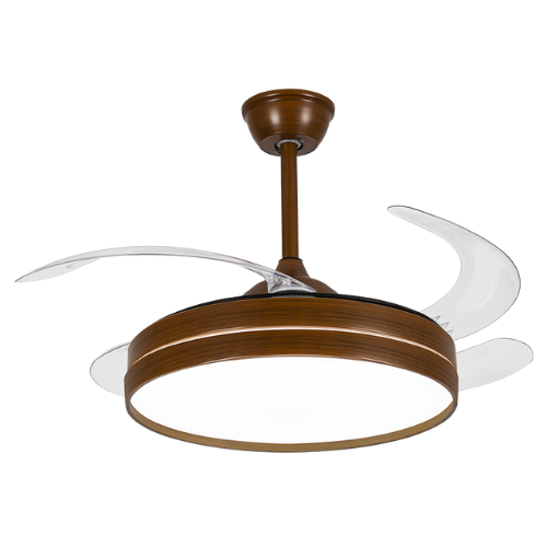Ventilador Retrátil Imbuia Opus Air Basic 60W 3000K/4000K/6500K Ø460mm IP20 120° Bivolt OPS 88354