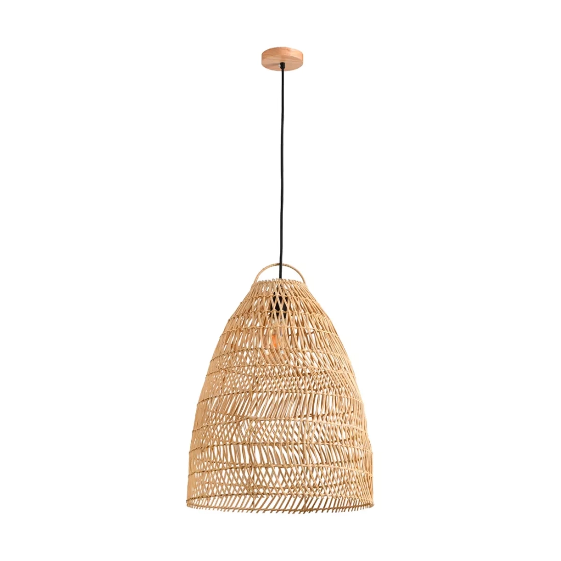 Pendente Skylight Ôtaki Rattan 1L E27 Ø400x500mm Cabo 3 metros SKY-4071